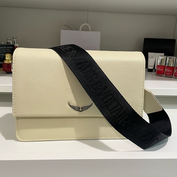 NWT Zadig & Voltaire Lolita Crossbody Bag in Cream Color - Picture 1 of 12